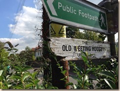 Old Meeting House signpost 