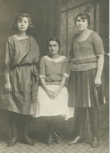 Sylvia, Sarah, and Tillie, 1922